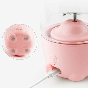 單人果汁機(300ml以上)-USB充電式果汁機-兔子杯身Tritan材質-10個可印LOGO_3